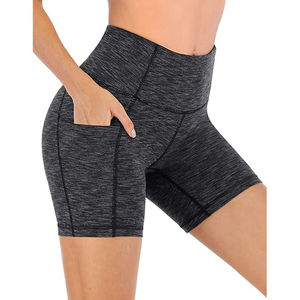 Women's High-Waisted Seamless Acid Wash Gym Shorts Breathable Cotton <b>Sexy</b> Fitness Yoga <b>Leggings</b> Wholesale Quick Delivery - Product Image 1