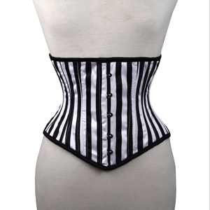alphatek elegant black n white <b>corset</b> Shapewear for women Best Quality body shaping <b>underbust</b> <b>corset</b> Customized Embroidery - Product Image 4