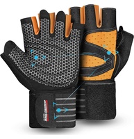 Offre Spéciale gants d'haltérophilie demi-doigt Fitness gants de gymnastique avec support de poignet pour hommes et femmes haltérophilie