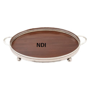 Bandeja de Metal de la mejor calidad para servir desayuno de uso multiusos, bandeja decorativa de forma personalizada para comida de estilo moderno - Product Image 3