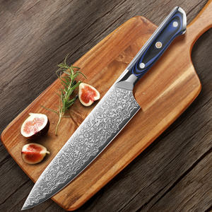Venta al por mayor personalizado de calidad superior OEM ODM Damasco acero cuchillo de cocina mango verduras rebanador de frutas cuchillos de Chef - Product Image 4