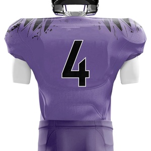 Vente en gros de haute qualité multi-design uniformes de football américain pour les jeunes hommes manches courtes XL ensembles légers - Product Image 6