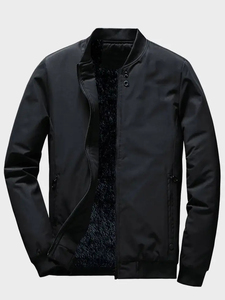 Veste universitaire surdimensionnée pour homme, coupe ajustée, décontractée, printemps, imperméable, coupe-vent, respirante, 100% polyester - Product Image 4