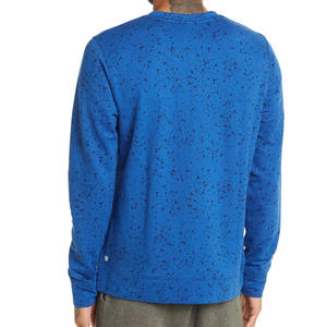 เสื้อสเวตเตอร์คอกลมของผู้ชาย OEM พร้อมโลโก้ที่กำหนดเองเสื้อมีฮู้ดและสเวตเชิ้ตผ้าฝ้าย100% พื้นฐาน - Product Image 3