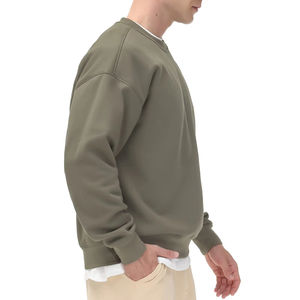 À la mode élégant basiques sweat pull à manches longues sport athlétique bases polaire pour homme 100% coton sweat homme blanc - Product Image 3