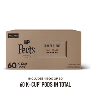Peet's Coffee, Dark Roast Keurig K-Cup Pods, 100% Arabica Coffee - Chalet Blend 60 Count - Product Image 6