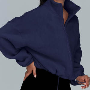 Top corto de manga larga con estilo de Color sólido, Sudadera con capucha para mujer, gran oferta por temporada, transpirable, con cordón, Top corto, sudaderas con capucha 2025 - Product Image 3