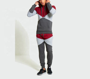 100% coton personnalisé Fitness survêtement pour hommes respirant en gros Jogging costumes hiver solide motif personnalisé tissu haut pantalon Logo - Product Image 4