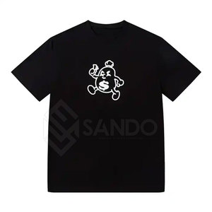 Verano moda desgaste Color sólido Puff impreso camisetas 100% algodón Pakistán hecho suelto ajuste impreso 100% algodón camiseta para hombres - Product Image 1