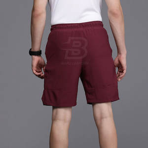 Venta caliente Pantalones cortos de fitness para hombres por encargo Patrón sólido Ropa de gimnasio informal Venta en línea - Product Image 2