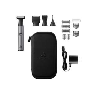 Tondeuse portable sans fil double face humide et sèche tout-en-un à lame unique pour le corps, le visage, les oreilles et les poils du nez, en plastique - Product Image 3