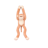 Peluche singe mignonne de qualité supérieure, couleur brun clair, fabriquée en Inde, en coton, rembourrage en PP, cadeau d'anniversaire, jouet en peluche