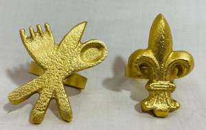 แหวนผ้าเช็ดปากโลหะตอกลายขายดี ดีไซน์งานฝีมือ สำหรับตกแต่งโต๊ะอาหารอย่างหรูหราในงานเลี้ยงที่บ้านหรืองานสังสรรค์ตามฤดูกาล - Product Image 3