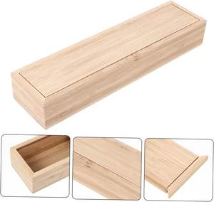 Caja Rectangular de Bambú PARA EL Hogar, Utensilios de Madera para Comer, Caja Organizadora de Madera, Cubiertos Portátiles, 1 Unidad - Product Image 5