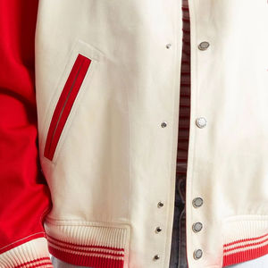 Veste universitaire unisexe d'hiver avec logo brodé personnalisé sur le devant, nom de l'équipe, numéro, style rétro, vêtements d'équipe personnalisés, vêtements scolaires - Product Image 3