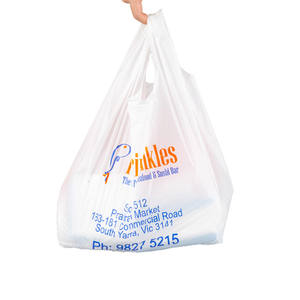 Vietnam Manufacturer White Plastic Singlet Handle <b>Bags</b> | Custom Logo - Product Image 2