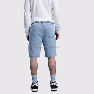 Nardon Apparel Personnalisé de Haute Qualité Bleu Clair Vintage Lavé Solide 100% Polyester Séchage Rapide Anti-Uv Hommes Été Droit Mi - Product Image 2