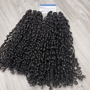 Produit de luxe vapeur pixie curl trame cheveux 100% extensions de cheveux humains vietnamiens bruts avec prix d'usine - Product Image 5