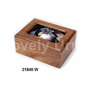 โกศงานศพสัตว์เลี้ยงทำจากไม้สำหรับขี้เถ้าสัตว์เลี้ยง - Product Image 1