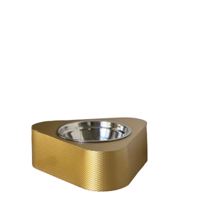 Bol de service en acier inoxydable poli brillant avec support en laiton plaqué or Design attrayant Vaisselle Fournitures de table - Product Image 6