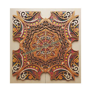 Panneau mural en MDF découpé au laser multicouche de haute qualité, motif scénique moderne, art mural en bois multifonctionnel pour - Product Image 5
