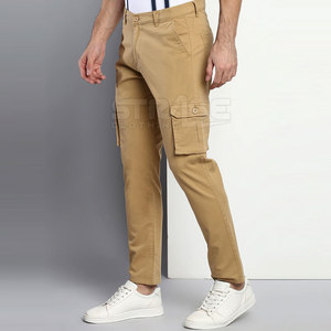 <b>Men</b> Casual Canvas Mid Waist Quick Dry Lightweight Eco-Friendly 100% Cotton Anti-Wrinkle Cargo Pants - Product Image 3