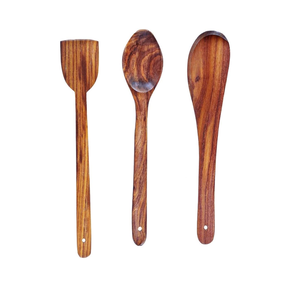 <b>Wooden</b> Traveta & Turner Spoons for <b>Cooking</b> 4- Piece Kitchenware Nonstick Bamboo <b>Cooking</b> <b>Utensils</b> Spatula Spoon - Product Image 6