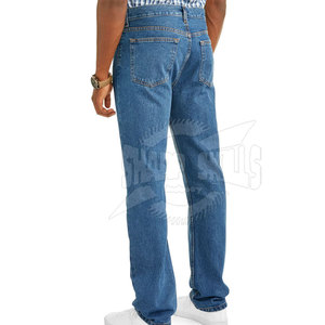 Pantalones vaqueros personalizados de Bajo MOQ al por mayor para hombre, Pantalones vaqueros de último diseño con logotipo personalizado para hombre - Product Image 2