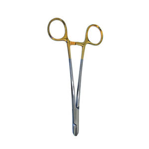 Pince à aiguille chirurgicale droite en fil d'or demi-torsadé TC 155 mm (6 pouces) pour suture, usage hospitalier - Product Image 6