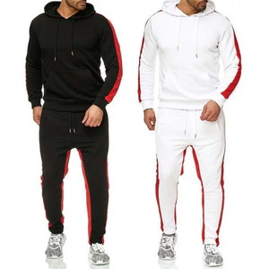 Survêtement de sport dernier cri 100% polyester pour adultes survêtement d'automne bicolore personnalisé pour hommes mode mondiale - Product Image 4