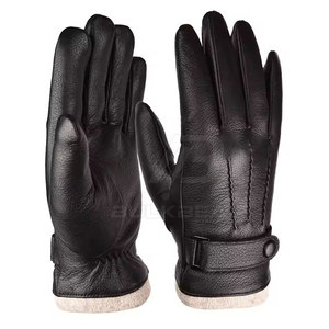 Classic Leather <b>Gloves</b> Durable Leather <b>Touchscreen</b> Eco-Friendly Elegant Design Flexible Fit for Men Daily Travel Fashion Casual - Product Image 5