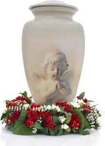 โกศโลหะกันน้ำที่ทันสมัยสำหรับขี้เถ้าของมนุษย์เทวดาผู้ใหญ่ที่ระลึกโกศ - Product Image 5