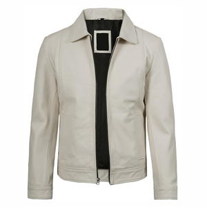 Fabricant OEM, veste en cuir de haute qualité, grande taille, utilisation en extérieur, broderie personnalisée, manches en cuir, veste coupe-vent - Product Image 4