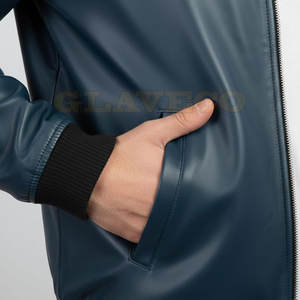 Meilleure veste en cuir d'hiver pour homme, col montant, imperméable, coupe-vent, écologique, respirante, légère, décontractée pour l'extérieur - Product Image 6