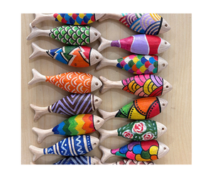Vietnam Signature Handicraft Wooden <b>Fish</b> Premium Durable Wooden <b>Fish</b> <b>Toy</b> Creative Craft Shape Natural Wood Wooden <b>Fish</b> - Product Image 1