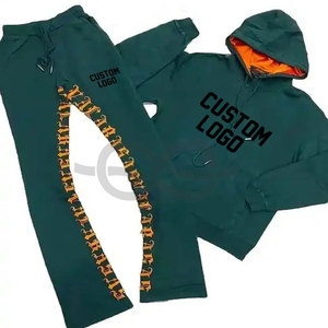 Custom Acid Wash Vintage Flared Sweatsuit Set <b>Retro</b> Inspired Sweatpants Hoodie <b>Tracksuit</b> Distressed Wash Streetwear Look - Product Image 6