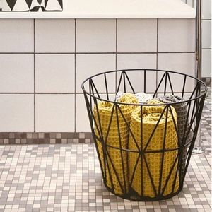 Estante de almacenamiento antideslizante de mesa decorativa para cocina casera, cesta de utensilios de Metal personalizada de calidad, chapado en oro rosa - Product Image 6