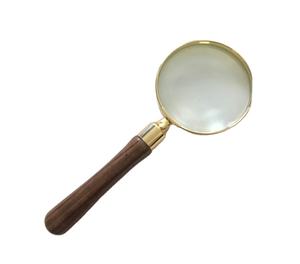 Lupa de madera torneada a mano para mesa de estudio en casa libro decorativo lectura mapa guía diseño náutico coleccionable al por mayor - Product Image 1