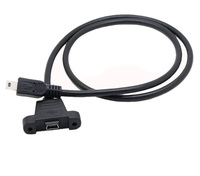 Mini-USB-Verlängerungskabel mit Schraubloch, Stecker auf Stecker, 5A Schnellladung für Computer, Befestigung am Master-Tape T