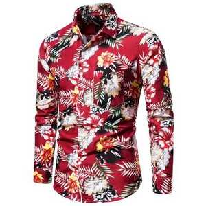 T-shirt hawaïen 100% coton de haute qualité avec motif de fleur imprimé, personnalisé pour l'été, nouvelle collection - Product Image 5