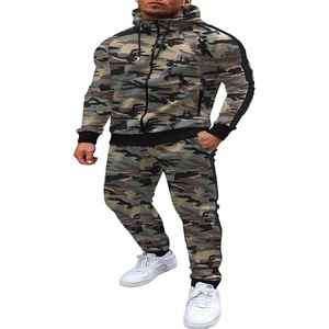 Chándal deportivo con logotipo personalizado y forro polar de algodón para hombre, chándal de talla grande con cremallera y precio al por mayor, chándal de invierno - Product Image 2