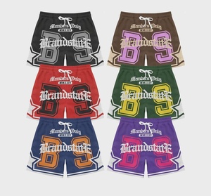 Wholesale High Quality Custom Men's 100% Cotton Swim Shorts OEM Service Breathable Mesh - Product Image 1