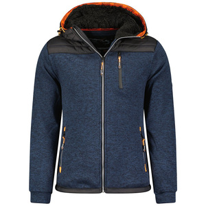 Chaqueta Polar con Capucha y Cremallera para Hombre, Ropa Deportiva de Alta Demanda, Puños Elásticos, Elegante, Duradera, Gruesa y Cómoda - Product Image 1