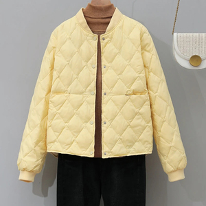 Veste matelassée unisexe à fermeture éclair de haute qualité pour vêtements col montant personnalisé pour l'hiver en polyester - Product Image 4