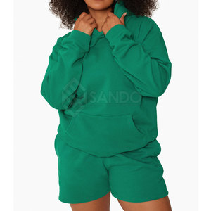 ชุดเสื้อมีฮู้ดสำหรับผู้หญิงชุดเสื้อฮู้ดสีพื้นชุดเสื้อฮู้ดแบบปรับแต่งได้สำหรับผู้หญิง - Product Image 2