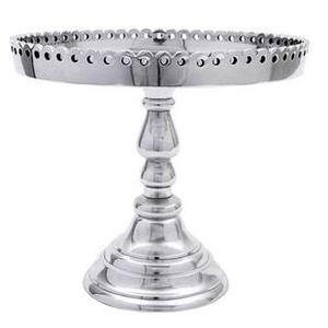 Elegante Soporte para Pastel de un Solo Nivel, de Metal Pulido y Brillante, con Tapa de Cristal, para Bodas, Fiestas de Cumpleaños y Uso en Hoteles - Product Image 4