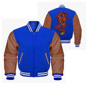 Vente en gros de veste universitaire baseball décontractée à la mode veste personnalisée veste universitaire en coton polyester pour hommes - Product Image 3