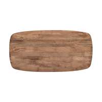 Nouvelle table à manger moderne en bois de manguier massif, design tulipe, durable, restaurant, maison, hôtel, multi-usages, longue durée de vie, écologique