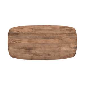 Nouvelle table à manger moderne en bois de manguier massif, design tulipe, durable, restaurant, maison, hôtel, multi-usages, longue durée de vie, écologique - Product Image 5