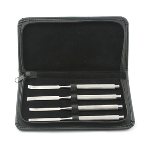 4 Cinceles Quirúrgicos Dentales Expansibles para Implantes, Cincel para Crestas Óseas, Osteótomo con Estuche de Cuero LA ELAHI & CO 2026 - Product Image 1